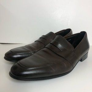 To Boot New York Adam Derrick Brown Italian Leather Loafers Sz 11.5